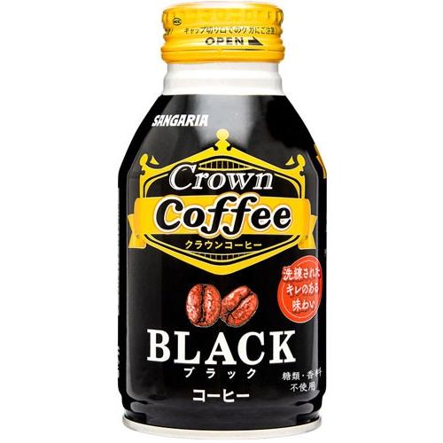 サンガリア Crown Coffee ブラック 260g ボトル缶 48本 (24本入×2 まとめ買い)｜softdrink｜02