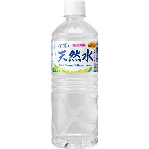 サンガリア 伊賀の天然水 600ml ペットボトル 24本入 ミネラルウォーター いわゆるソフトドリンクのお店 通販 Paypayモール