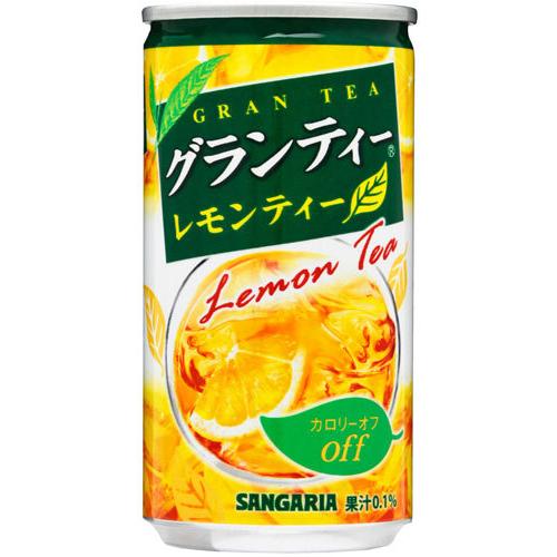 サンガリア グランティーレモンティー 185g 缶 60本(30本入×2 まとめ買い)｜softdrink｜02