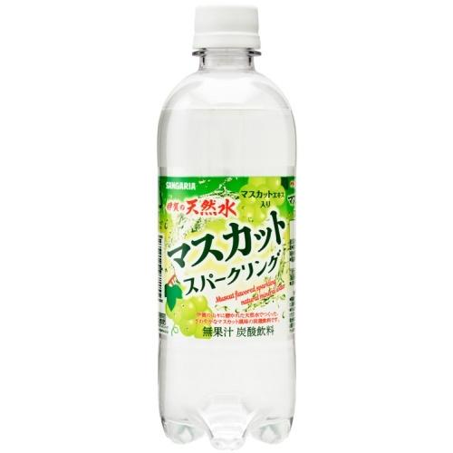 サンガリア 伊賀の天然水 マスカットスパークリング 500ml ペットボトル 24本入 | 伊賀の天然水 | 01