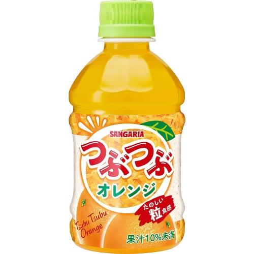 サンガリア（SANGARIA） つぶつぶオレンジ 280ml ペットボトル 24本入