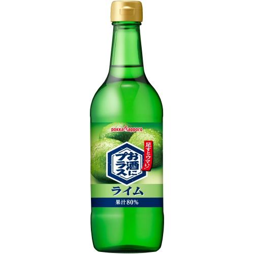 ポッカサッポロ お酒にプラス ライム 540ml 瓶 6本入 割り材 割材