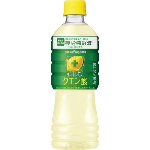 キレートレモン ポッカサッポロ クエン酸 525ml ペットボトル 48本 (24