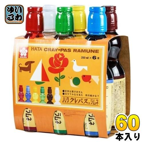 ハタ鉱泉 ハタクレパス風ラムネ 250ml ペットボトル 60本 (30本