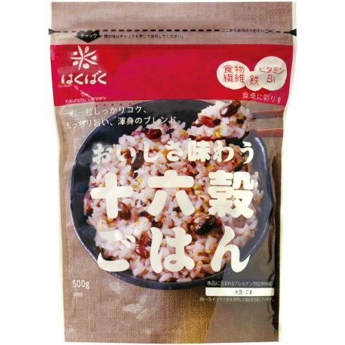はくばく おいしさ味わう十六穀ごはん 500g 袋 12袋 (6袋入×2 まとめ買い) 食物繊維 鉄分 ビタミン ごはん_1