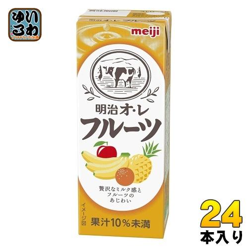 明治（meiji） オレ フルーツ 200ml 紙パック 24本入 : いわゆるソフト