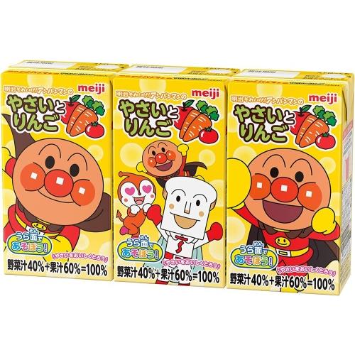 アンパンマン 明治（meiji） それいけ！アンパンマンの やさいとりんご 125ml 紙
