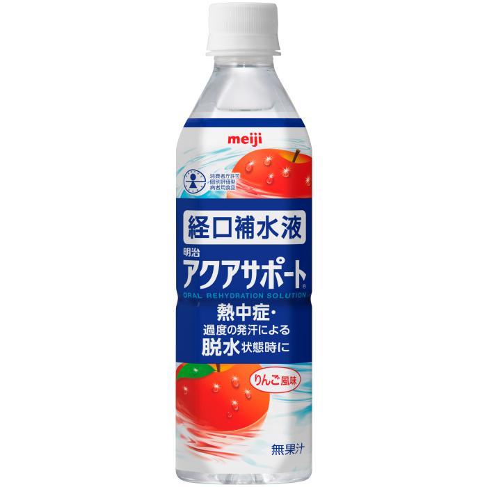明治（meiji） アクアサポート 経口補水液 りんご風味 500ml ペット
