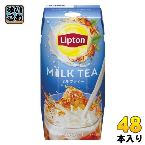 ミルクティー 森永乳業 リプトン ミルクティー 200ml 紙パック 48本 (24本入×2