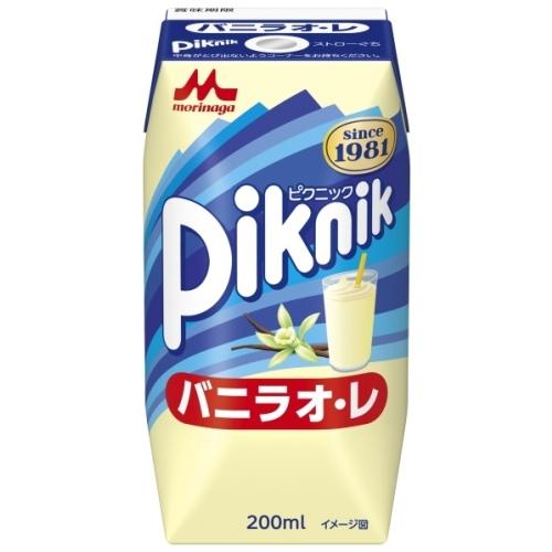 Piknik 森永乳業 ピクニック バニラオ・レ 200ml 紙パック 24本入 乳