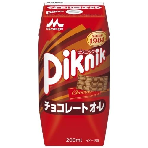 森永乳業 ピクニック チョコレートオ・レ 200ml 紙パック 72本 (24本入×3 まとめ買い) 乳飲料 チョコ 常温保存可能｜softdrink｜02