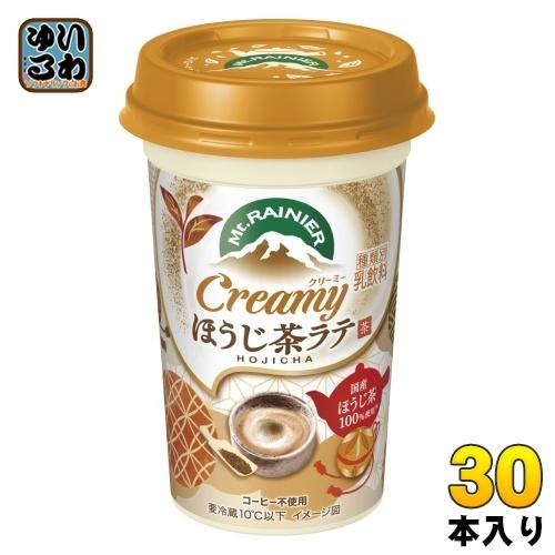 マウントレーニア 森永乳業 クリーミー ほうじ茶ラテ 240ml 30本 (10本