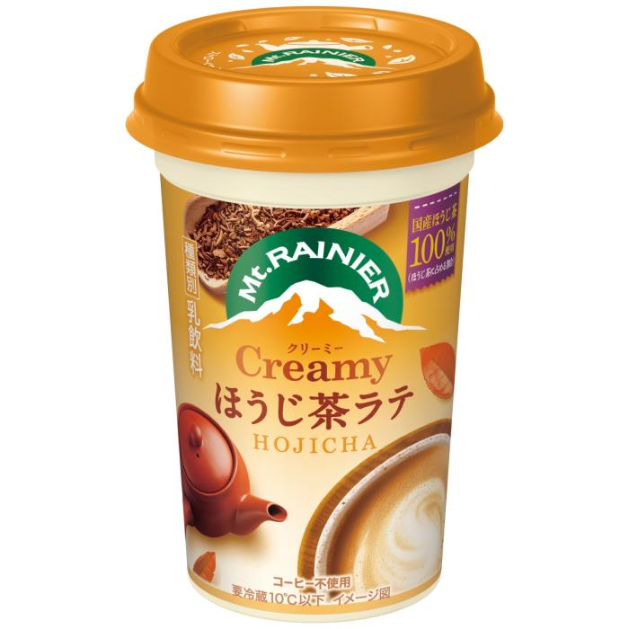 マウントレーニア 森永乳業 クリーミー ほうじ茶ラテ 240ml 30本 (10本