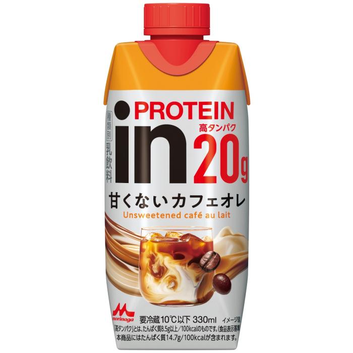 森永乳業 in PROTEIN イン プロテイン 甘くないカフェオレ 330ml 紙