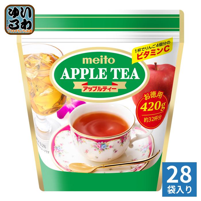 meito 名糖産業 アップルティー 420g 28袋入 (7袋×4 まとめ買い) 紅茶