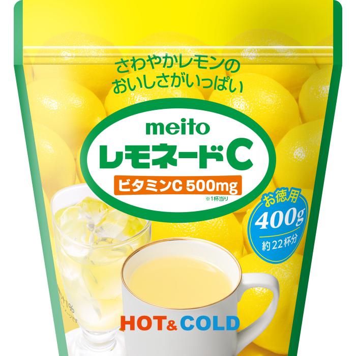 meito 名糖産業 レモネードC 400g 28袋入 (7袋×4 まとめ買い) 果汁飲料