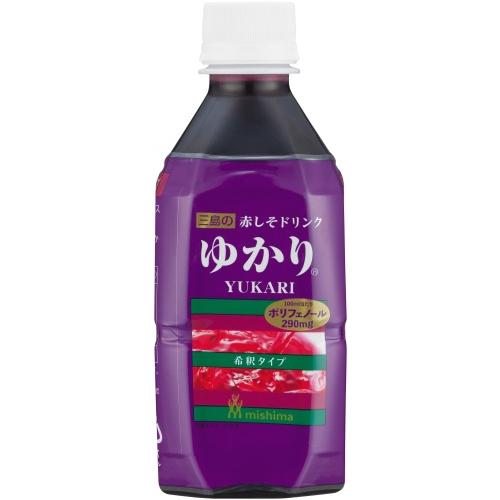 三島食品 赤しそドリンク ゆかり 希釈用 340ml ペットボトル 48本 (24