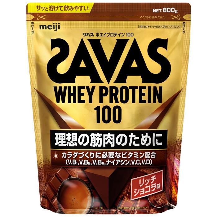 ザバス 明治 ホエイプロテイン100 リッチショコラ味 800g 1袋