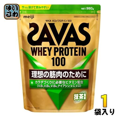 ザバス 明治 ホエイプロテイン100 抹茶 980g 1袋 : いわゆるソフト