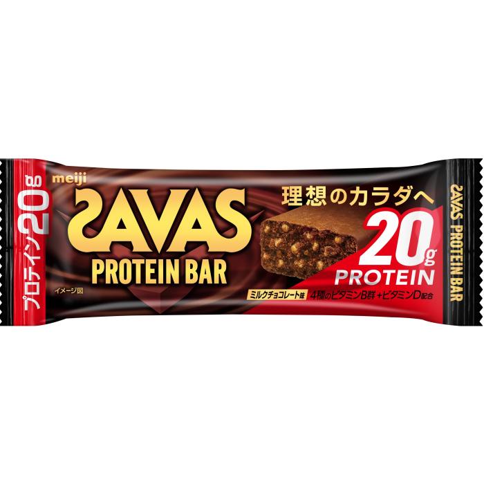 ザバス 明治 プロテインバー ミルクチョコレート味 36本 (9本入×4