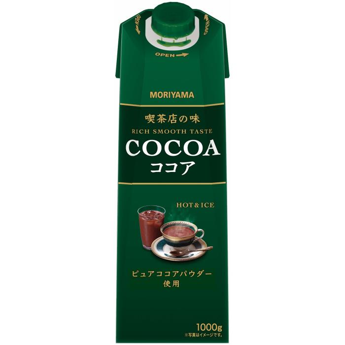 守山乳業（MORIYAMA） 喫茶店の味 ココア 1000g 紙パック 12本 (6本入
