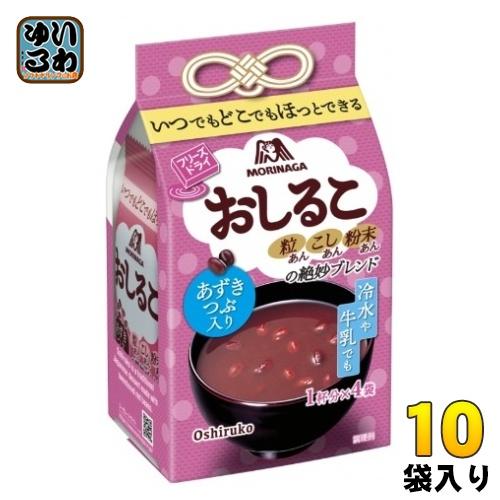 森永製菓 フリーズドライ おしるこ 4食×10袋入 お汁粉