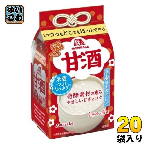森永製菓 フリーズドライ 甘酒 4食×20袋（10袋入×2 まとめ買い