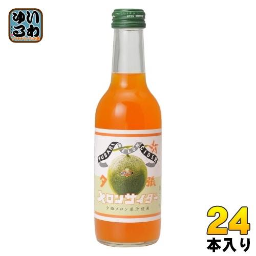 友桝飲料 夕張メロンサイダー 245ml 瓶 24本入 炭酸飲料 : いわゆる