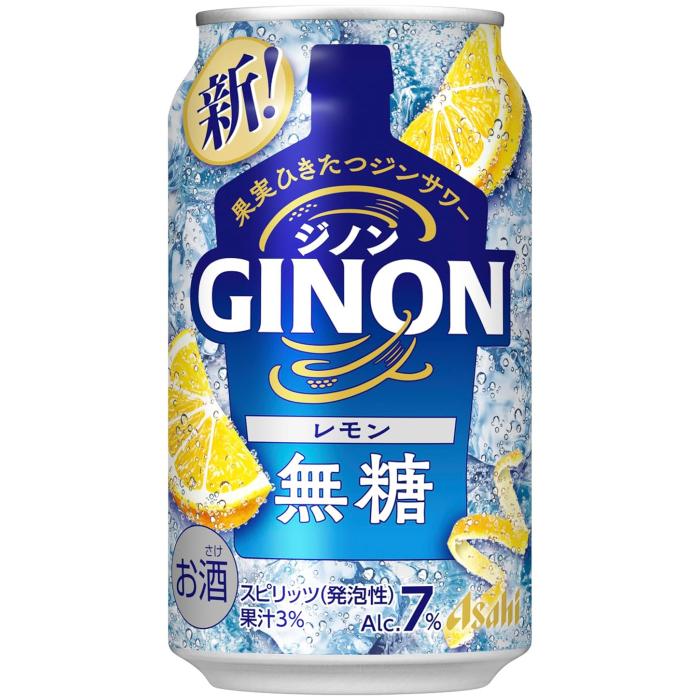 アサヒ（asahi） アサヒビール GINON ジノン レモン 350ml 缶 48本 (24