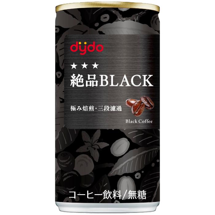 ダイドーブレンド ダイドー 絶品ブラック 185g 缶 60本 (30本入×2