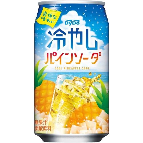 ダイドー 冷やし パインソーダ 350ml 缶 24本入 炭酸飲料 COOL PINEAPPLE SODA｜softdrink｜02