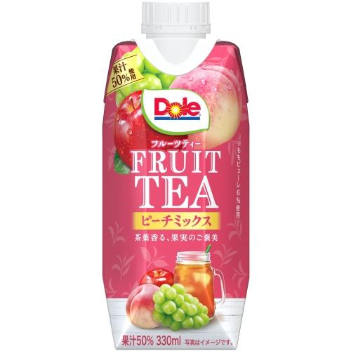 雪印メグミルク Dole フルーツ ティー ピーチミックス 330ml 紙パック 12本入 果汁飲料 紅茶 ミックスジュース FRUIT TEA｜softdrink｜02