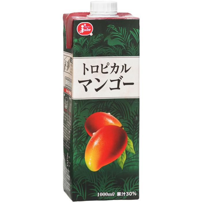 ジューシー トロピカルマンゴー 1000ml 紙パック 6本入 果汁飲料