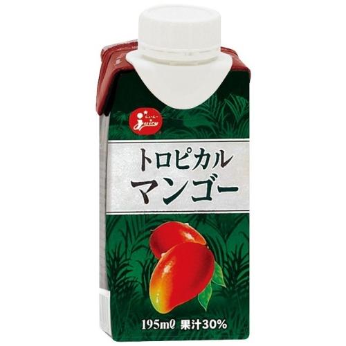 ジューシー トロピカルマンゴー 195ml 紙パック 36本 (12本入×3