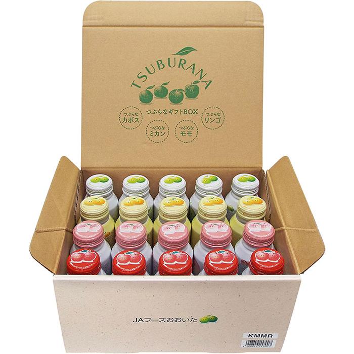 JAフーズおおいた つぶらなギフトBOX 190g ボトル缶 20本入 果汁飲料