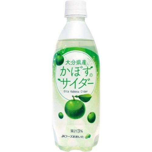 JAフーズおおいた かぼすのサイダー 495ml ペットボトル 24本入 〔爆買