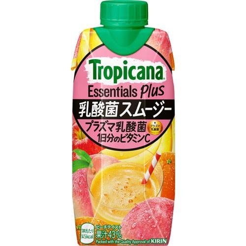 キリン トロピカーナ エッセンシャルズ プラス 乳酸菌 スムージー 330ml 紙パック 24本 (12本入×2 まとめ買い)｜softdrink｜02