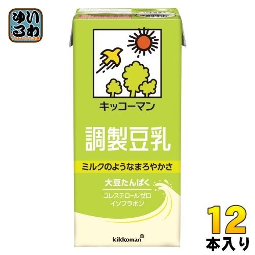 キッコーマン豆乳 キッコーマン 調製豆乳 1L 紙パック 12本 (6本入×2