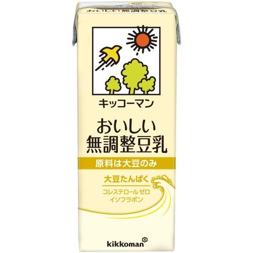 キッコーマン豆乳 キッコーマン おいしい無調整豆乳 200ml 紙パック 18