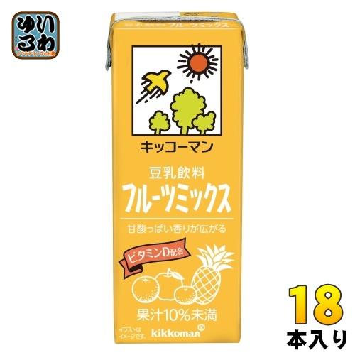 キッコーマン豆乳 キッコーマン 豆乳飲料 フルーツミックス 200ml 紙