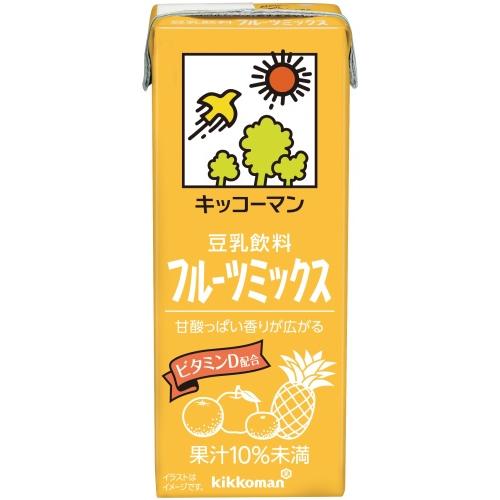 キッコーマン豆乳 キッコーマン 豆乳飲料 フルーツミックス 200ml 紙