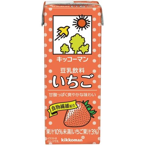 キッコーマン豆乳 キッコーマン 豆乳飲料 いちご 200ml 紙パック 18本