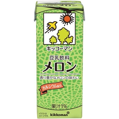 キッコーマン豆乳 キッコーマン 豆乳飲料 メロン 200ml 紙パック 18本