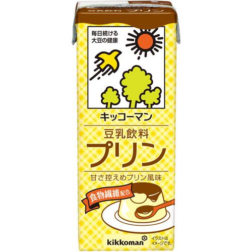 キッコーマン 豆乳飲料 プリン 200ml 紙パック 18本入 イソフラボン 〔豆乳〕｜softdrink｜02