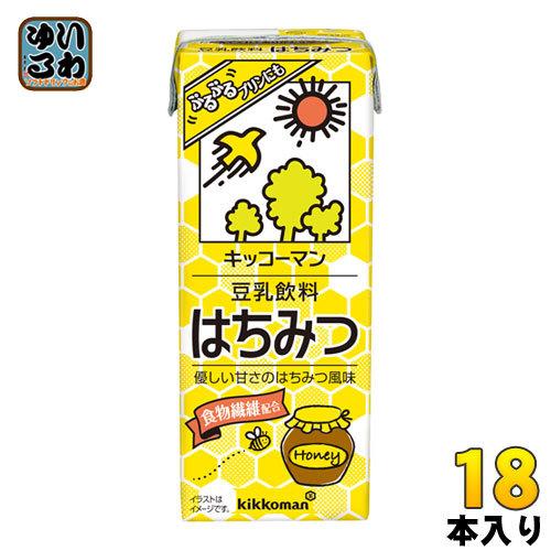爆売り キッコーマン 豆乳飲料 はちみつ 0ml 紙パック 18本入2 002円 Aynaelda Com