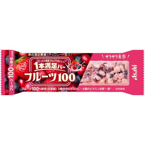 一本満足バー　ストロベリー　144本 1本満足バー アサヒグループ食品 フルーツ100 赤の満足果実 144本 (72