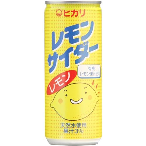 光食品 レモンサイダー 250ml 缶 60本 (30本入×2 まとめ買い) 炭酸飲料_1