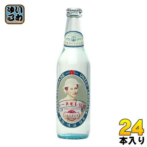 友桝飲料 温泉レモネード 雲仙 330ml 瓶 24本入 炭酸飲料 天然水 うん