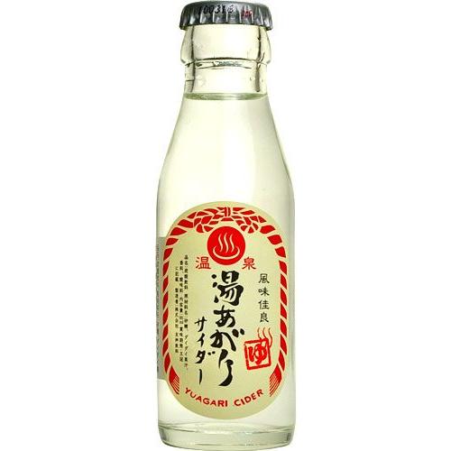 友桝飲料 湯あがり堂サイダーギフト 95ml 瓶 24本入 〔炭酸 炭酸飲料