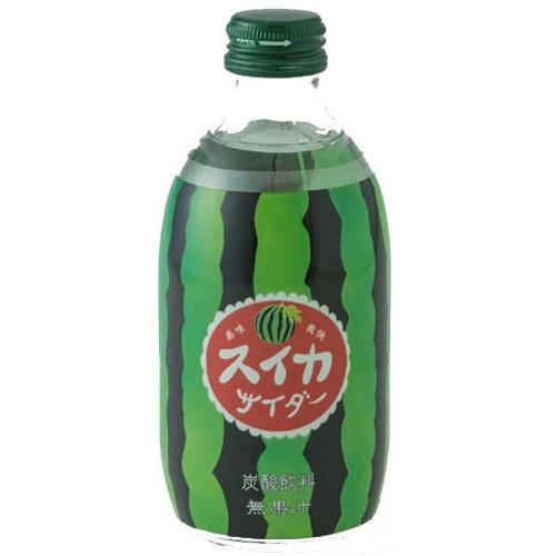 友桝飲料 スイカサイダー 300ml 瓶 48本 (24本入×2 まとめ買い) 炭酸